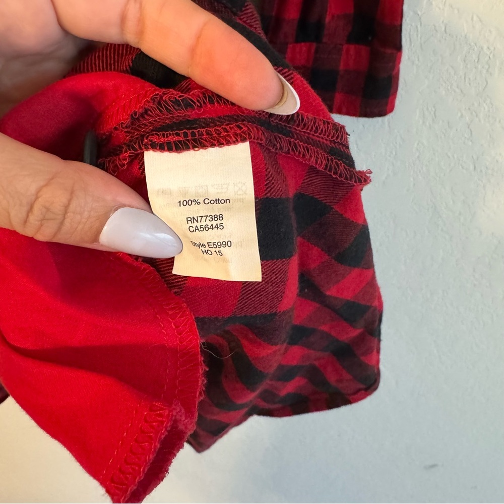 Madewell Buffalo Black and Red Plaid Dress XS - Picture 4 of 5
